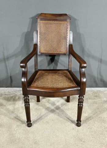 Fauteuil de Coiffeur en Hêtre massif, style Louis-Philippe – Début XXe