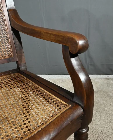 Fauteuil de Coiffeur en Hêtre massif, style Louis-Philippe – Début XXe