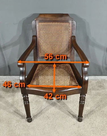 Fauteuil de Coiffeur en Hêtre massif, style Louis-Philippe – Début XXe