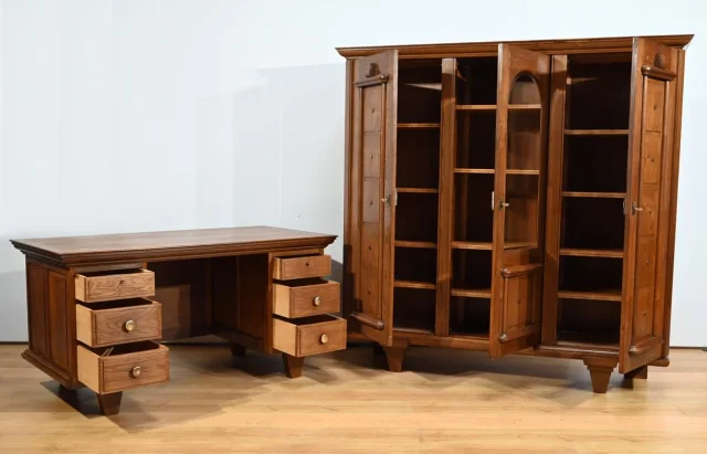 Bibliothèque en Chêne, Art déco – 1940