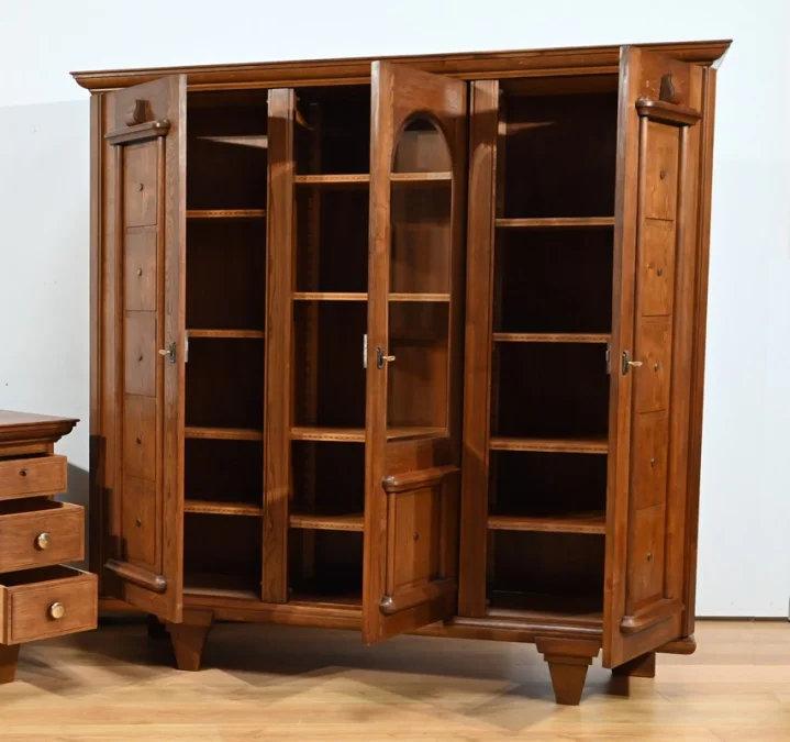 Bibliothèque en Chêne, Art déco – 1940