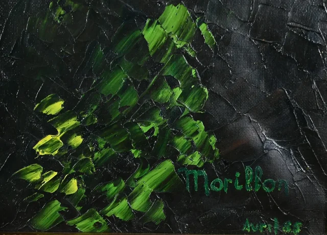 Importante Huile sur Toile « La Tahitienne », signée Morillon – 1985