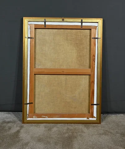 Importante Huile sur Toile « La Tahitienne », signée Morillon – 1985