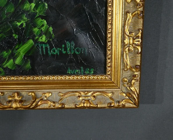 Importante Huile sur Toile « La Tahitienne », signée Morillon – 1985