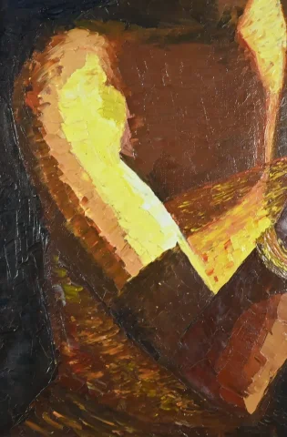 Importante Huile sur Toile « La Tahitienne », signée Morillon – 1985