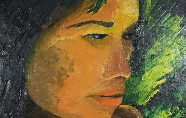 Importante Huile sur Toile « La Tahitienne », signée Morillon – 1985
