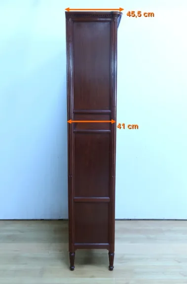 Secrétaire à Guillotine en Acajou de Cuba, époque Louis XVI – Fin XVIIIe