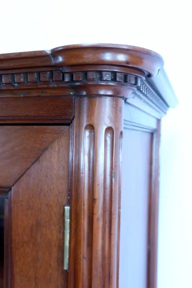 Secrétaire à Guillotine en Acajou de Cuba, époque Louis XVI – Fin XVIIIe