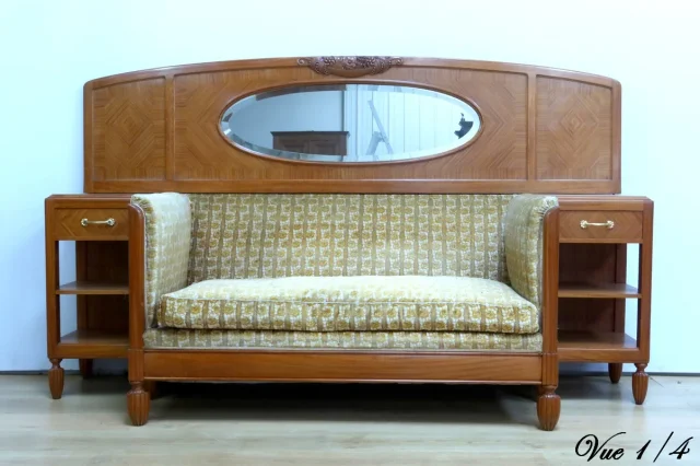 Canapé en Citronnier, Art Déco – 1930