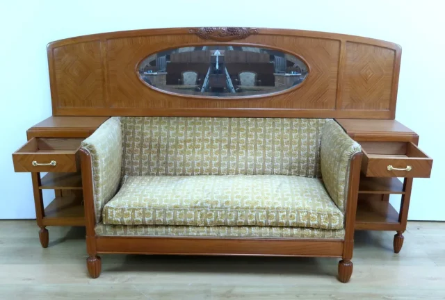 Canapé en Citronnier, Art Déco – 1930