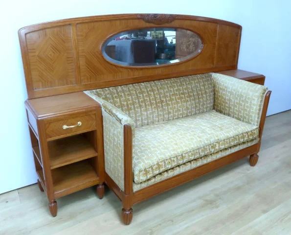 Canapé en Citronnier, Art Déco – 1930