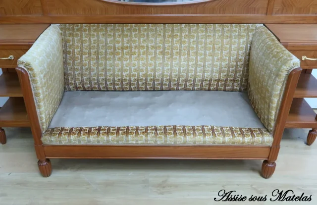 Canapé en Citronnier, Art Déco – 1930