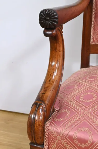 PAAR FRANSE RESTAURATIE PERIODE FAUTEUILSTOELEN