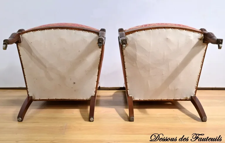 PAAR FRANSE RESTAURATIE PERIODE FAUTEUILSTOELEN