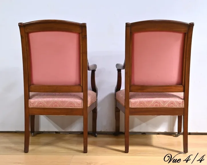PAAR FRANSE RESTAURATIE PERIODE FAUTEUILSTOELEN
