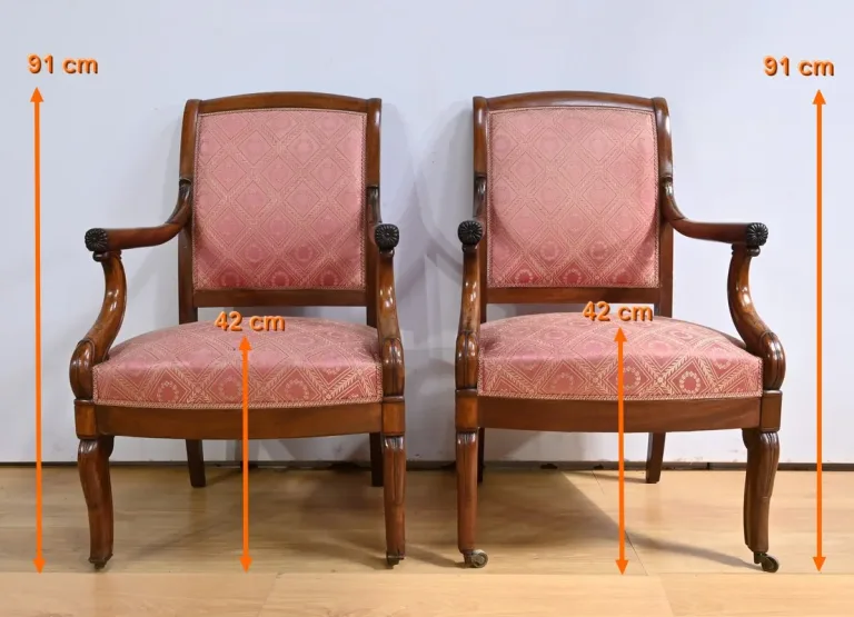 PAAR FRANSE RESTAURATIE PERIODE FAUTEUILSTOELEN