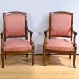 Paire de Fauteuils en Acajou, époque Restauration – Début XIXe