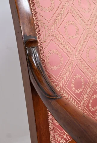 Paire de Fauteuils en Acajou, époque Restauration – Début XIXe
