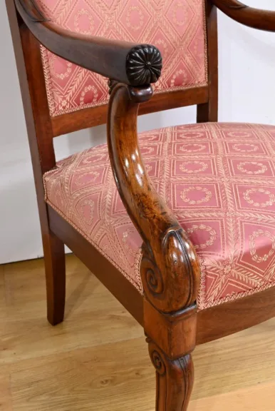 PAAR FRANSE RESTAURATIE PERIODE FAUTEUILSTOELEN