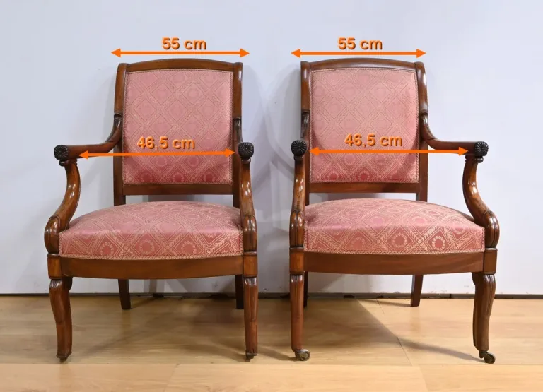 PAAR FRANSE RESTAURATIE PERIODE FAUTEUILSTOELEN