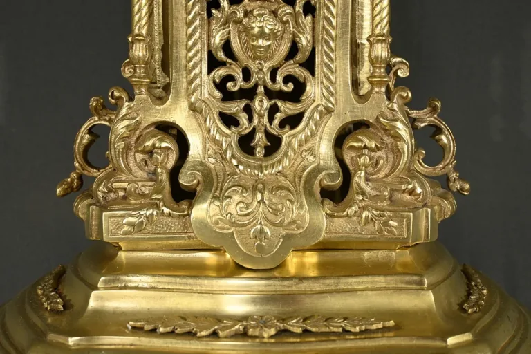 Horloge de Cheminée en Bronze, style Louis XVI – Milieu XXe