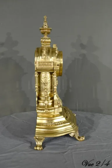 Horloge de Cheminée en Bronze, style Louis XVI – Milieu XXe