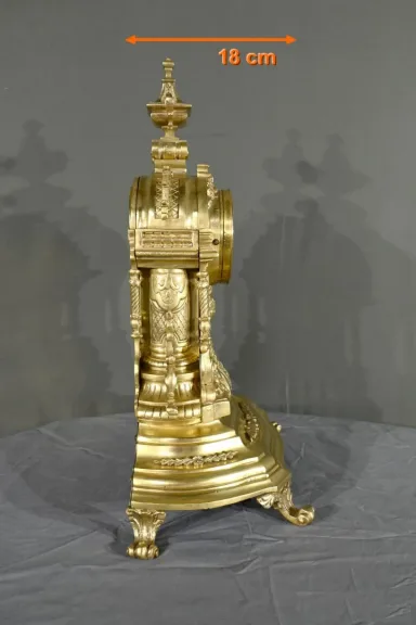 Horloge de Cheminée en Bronze, style Louis XVI – Milieu XXe