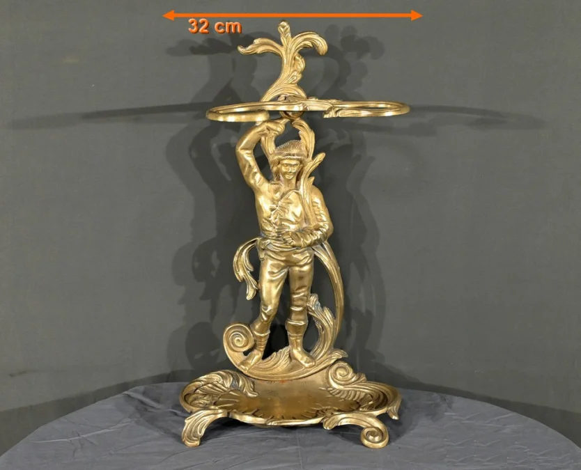 Porte-Parapluie en Laiton, style Art Nouveau – 1940