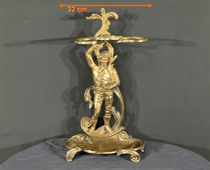 Porte-Parapluie en Laiton, style Art Nouveau – 1940