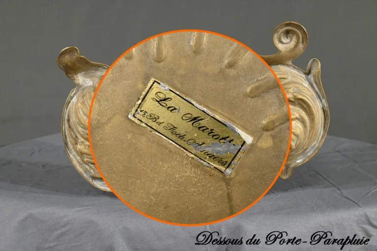 Porte-Parapluie en Laiton, style Art Nouveau – 1940
