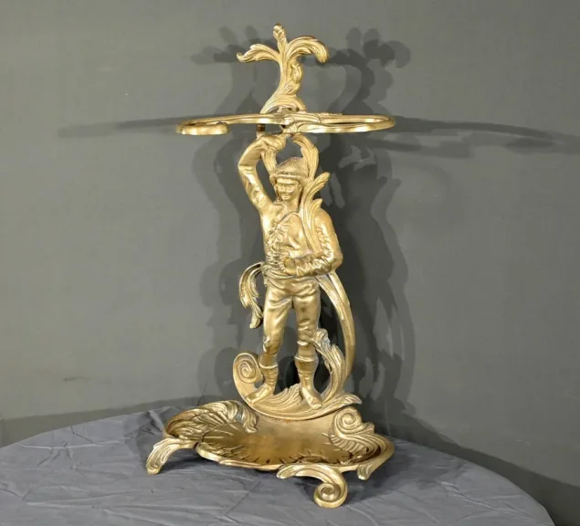 Porte-Parapluie en Laiton, style Art Nouveau – 1940