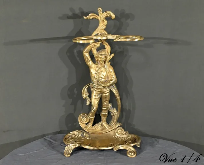 Porte-Parapluie en Laiton, style Art Nouveau – 1940