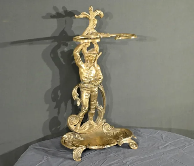 Porte-Parapluie en Laiton, style Art Nouveau – 1940