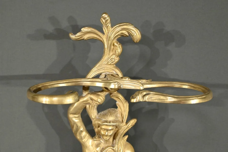 Porte-Parapluie en Laiton, style Art Nouveau – 1940