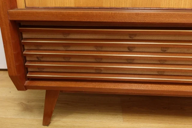 Meuble HI-FI Telefunken en Acajou, modèle Hymnus – 1959