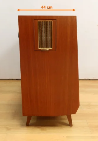 Meuble HI-FI Telefunken en Acajou, modèle Hymnus – 1959