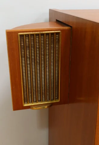 Meuble HI-FI Telefunken en Acajou, modèle Hymnus – 1959