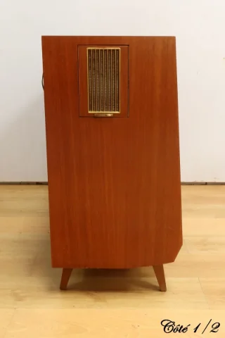 Meuble HI-FI Telefunken en Acajou, modèle Hymnus – 1959