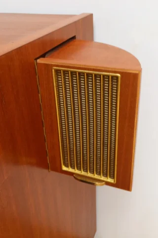 Meuble HI-FI Telefunken en Acajou, modèle Hymnus – 1959