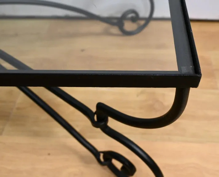 Table Basse en Fer Forgé, style Art Nouveau – 1940
