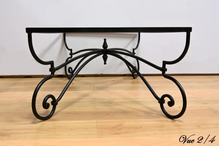 Table Basse en Fer Forgé, style Art Nouveau – 1940