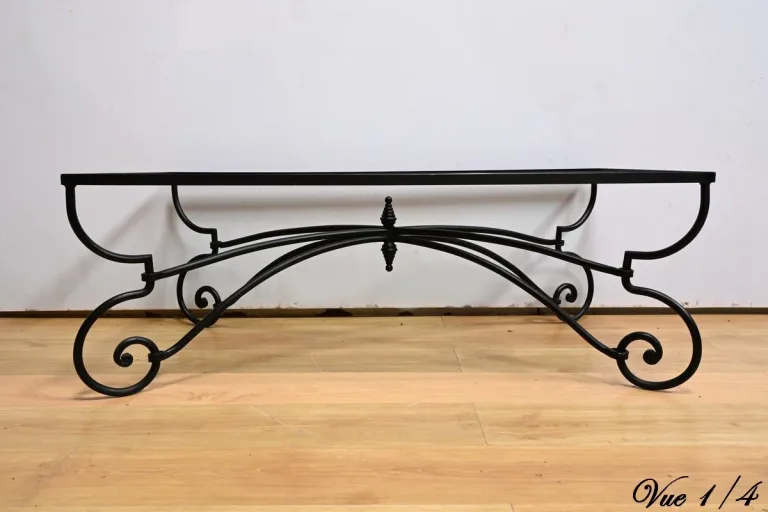 Table Basse en Fer Forgé, style Art Nouveau – 1940