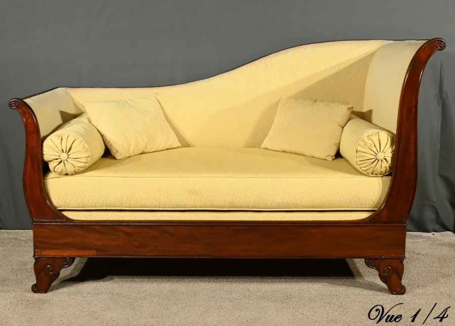FRENCH RESTAURATION PERIOD CHAISE LONGUE