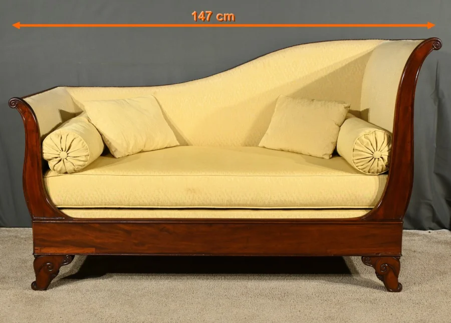 FRENCH RESTAURATION PERIOD CHAISE LONGUE
