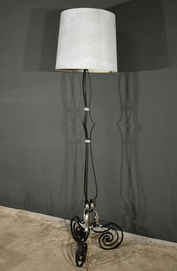 WROUGHT IRON STANDARD LAMP