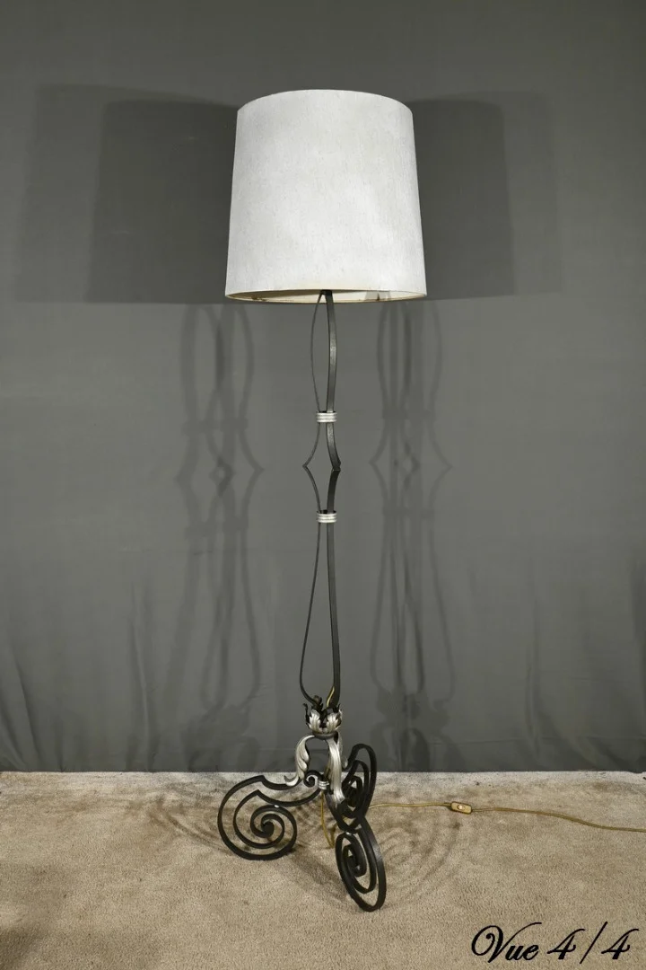 WROUGHT IRON STANDARD LAMP