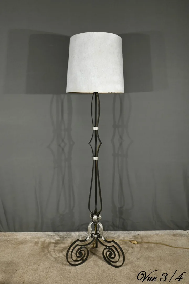 WROUGHT IRON STANDARD LAMP