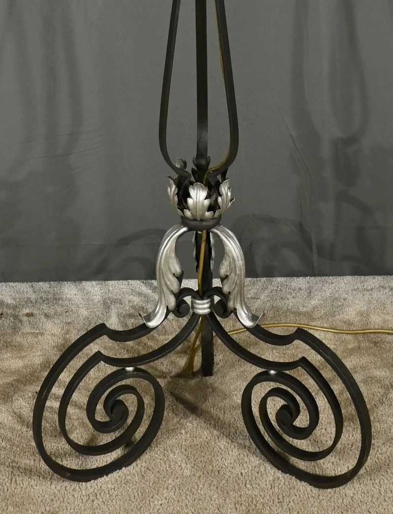 WROUGHT IRON STANDARD LAMP