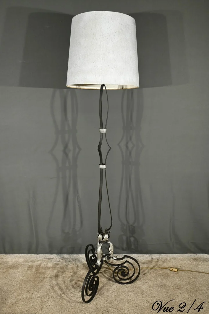 WROUGHT IRON STANDARD LAMP
