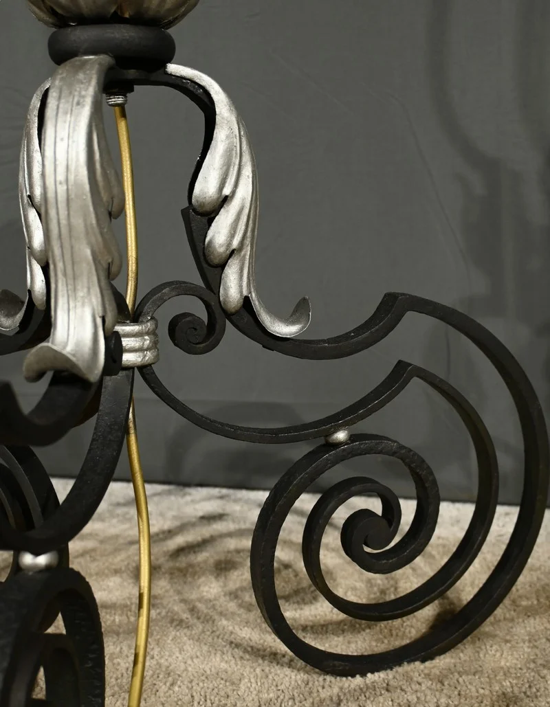 WROUGHT IRON STANDARD LAMP